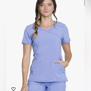 Infinity Scrub Top Small Ceil Blue